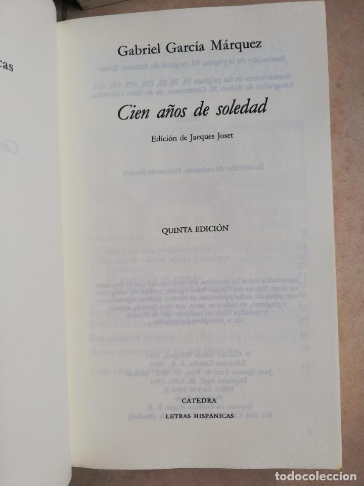 Libros: CIEN A&Ntilde;OS DE SOLEDAD.C&Aacute;TEDRA. LOTE DE 3 LIBROS. - Foto 7