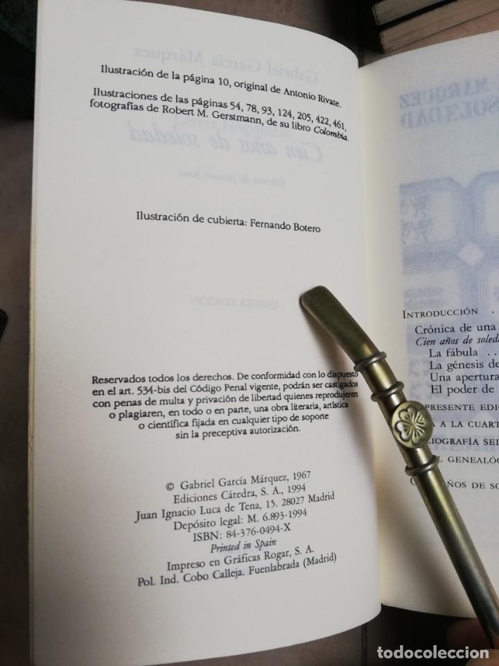 Libros: CIEN A&Ntilde;OS DE SOLEDAD.C&Aacute;TEDRA. LOTE DE 3 LIBROS. - Foto 8