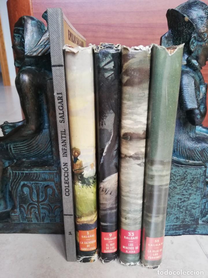 Libros: EMILIO SALGARI. MOLINO. LOTE DE 5 LIBROS. - Foto 1