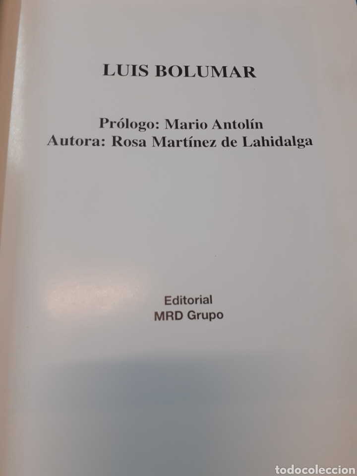 Libros: BOLUMAR. Postulados crom&aacute;ticos y la eternidad del gesto - MARTINEZ DE LAHIDALGUIA, Rosa - Foto 2