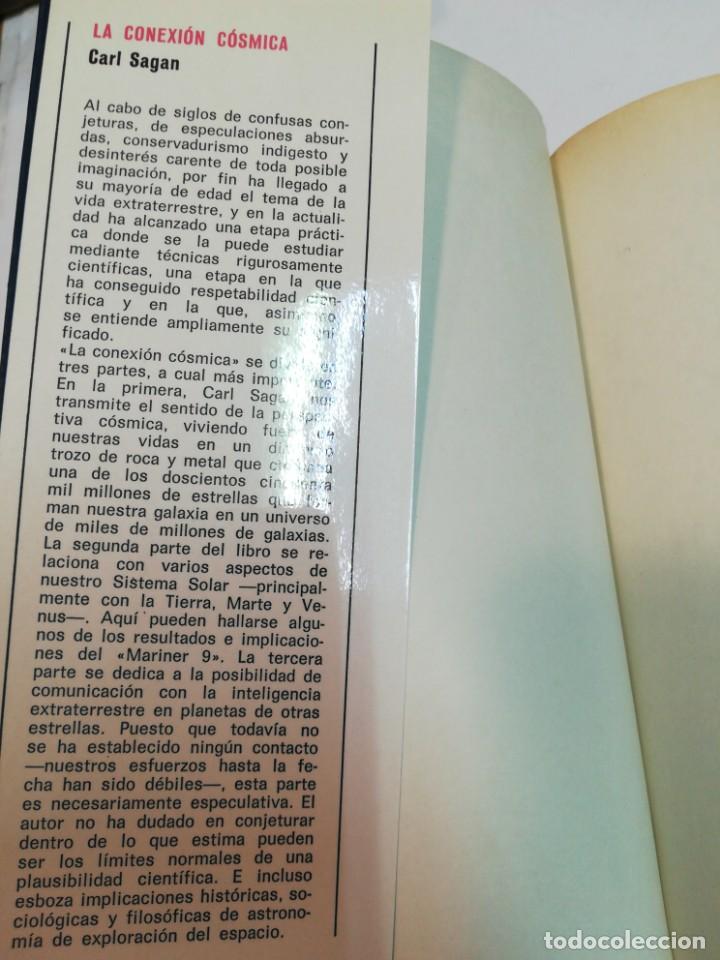 Libros: CARL SAGAN La conexi&oacute;n c&oacute;smica S1658AT - Foto 2
