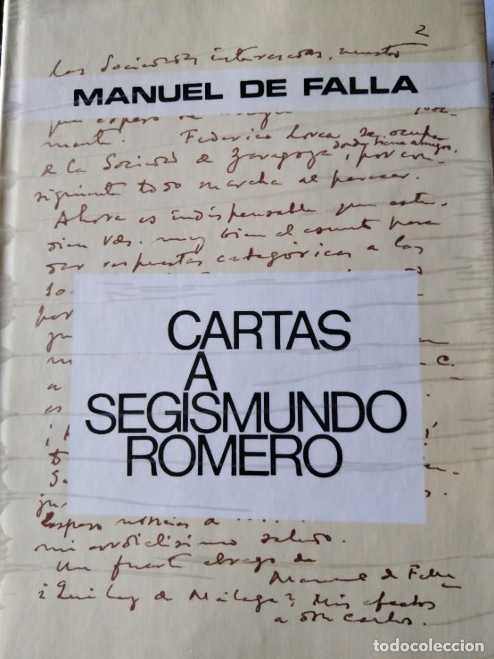 Libros: CARTAS A SEGISMUNDO ROMERO. MANUEL DE FALLA - Foto 1