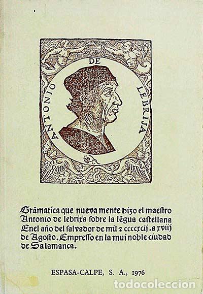 Libros: Gram&aacute;tica de la Lengua Castellana - Lebrija, Antonio de - Foto 1