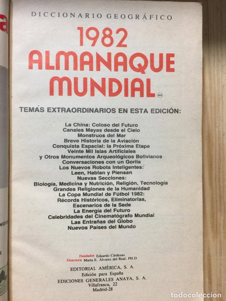Libros: Almanaque Mundial 1982 - Foto 3