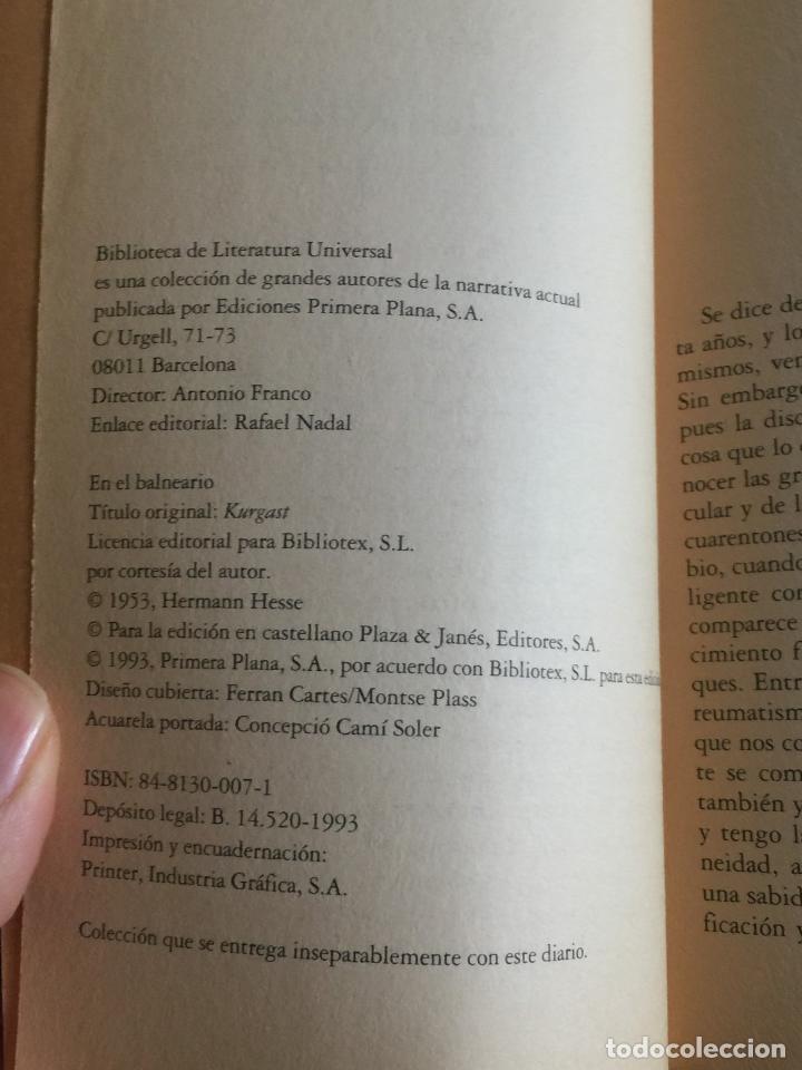 Libros: En el balneario - Hermann Hesse - Foto 4