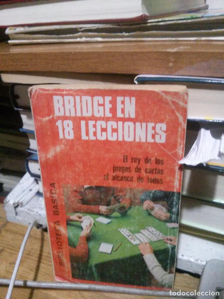 Libros: BRIDGE EN 18 LECCIONES, BIBLIOTECA BASICA, ED. BRUGUERA - Foto 1
