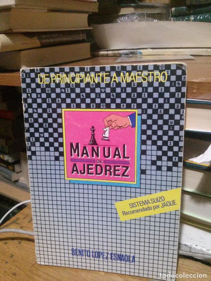 Libros: MANUAL DE AJEDREZ, BENITO LOPEZ ESNAOLA, ED. JAQUE - Foto 1