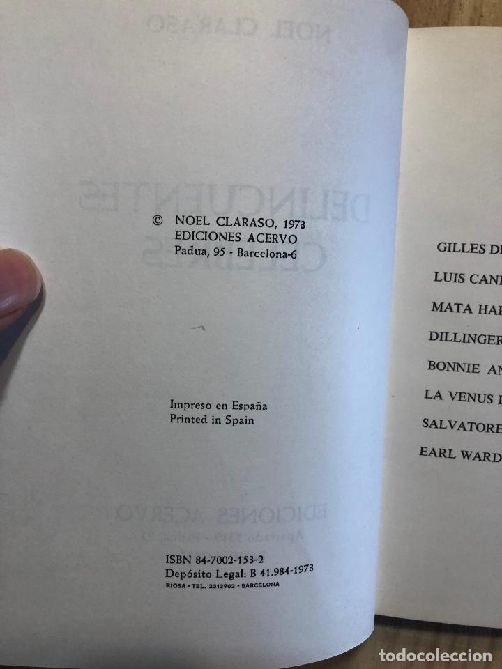 Libros: Delincuentes Celebres - Noel Claras&oacute; - Foto 2