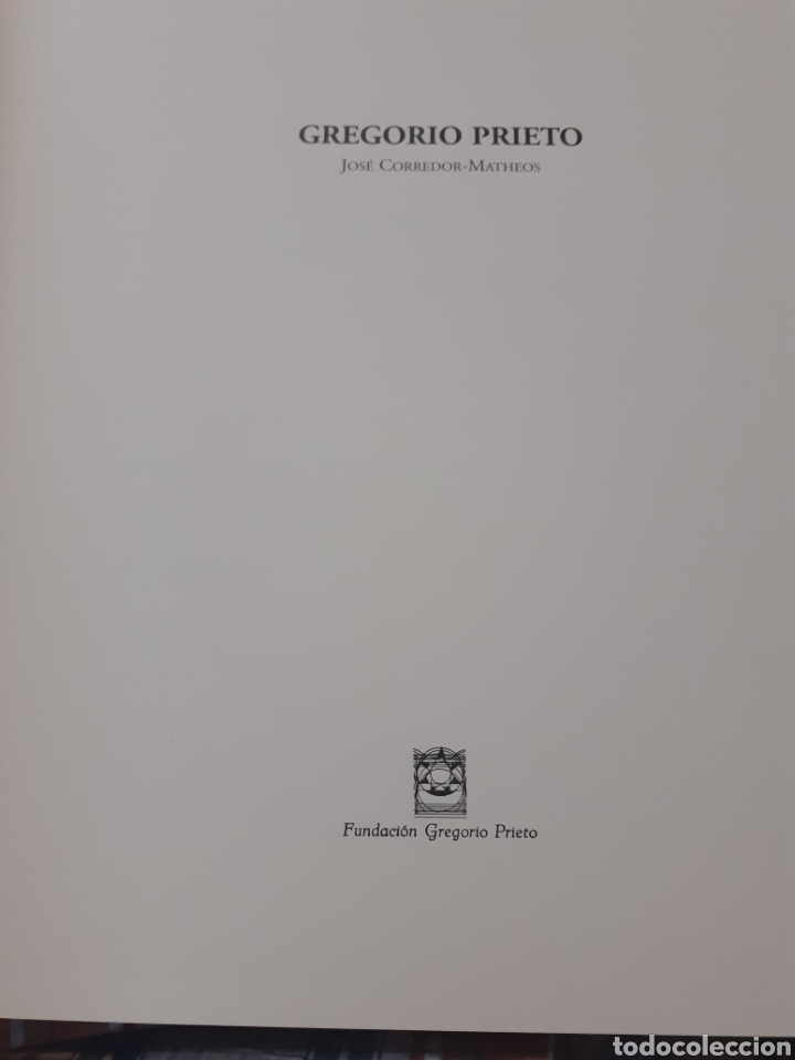 Libros: GREGORIO PRIETO - CORREDOR-MATHEOS, Jos&eacute; - Foto 2