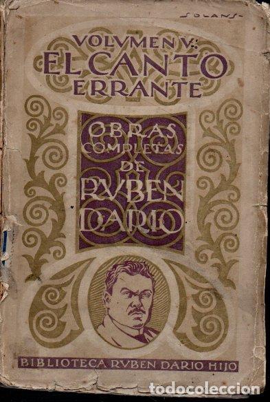 Libros: EL CANTO ERRANTE. OBRAS COMPLETAS. VOL. 5. - DARIO, Ruben. - Foto 1
