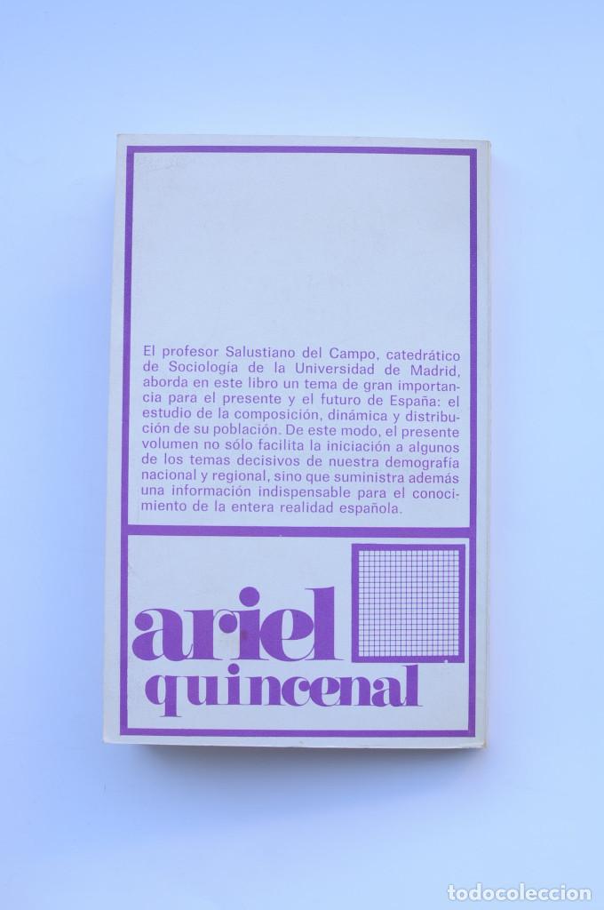 Libros: An&aacute;lisis de la poblaci&oacute;n de Espa&ntilde;a - CAMPO, Salustiano del - Foto 4