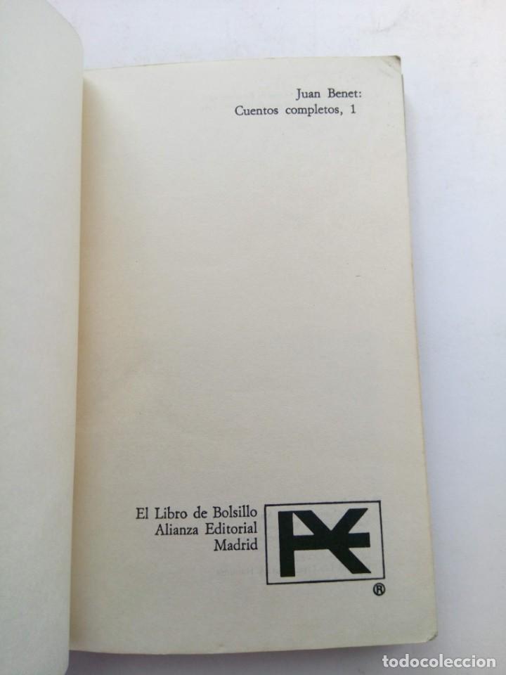 Libros: CUENTOS COMPLETOS - JUAN BENET - ALIANZA EDITORIAL - Foto 2