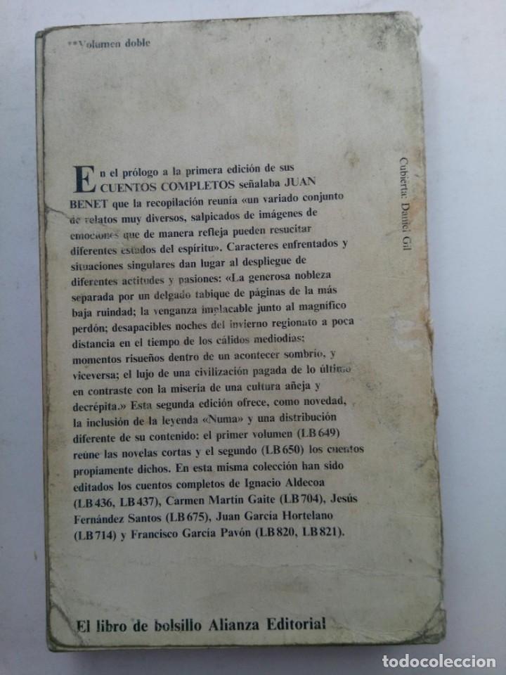 Libros: CUENTOS COMPLETOS - JUAN BENET - ALIANZA EDITORIAL - Foto 3
