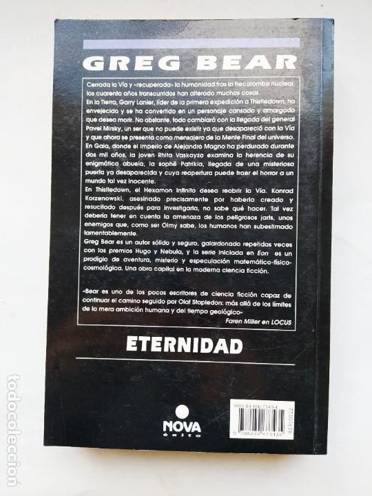 Libros: ETERNIDAD. Greg Bear. NOVA. TDK548 - - Foto 2