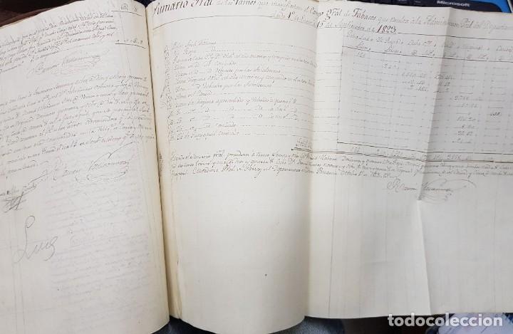 Libros: A&Ntilde;O DE 1823. LIBRO MAYOR DE TABACOS DE LA ADMON. PRAL. DEL ISTMO DE PANAMA (Manuscrito) - Foto 4