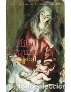 Libros: MISAL POPULAR MENSUAL 2 Diciembre A&ntilde;o del Esp&iacute;ritu Santo 1998 - Varios Autores