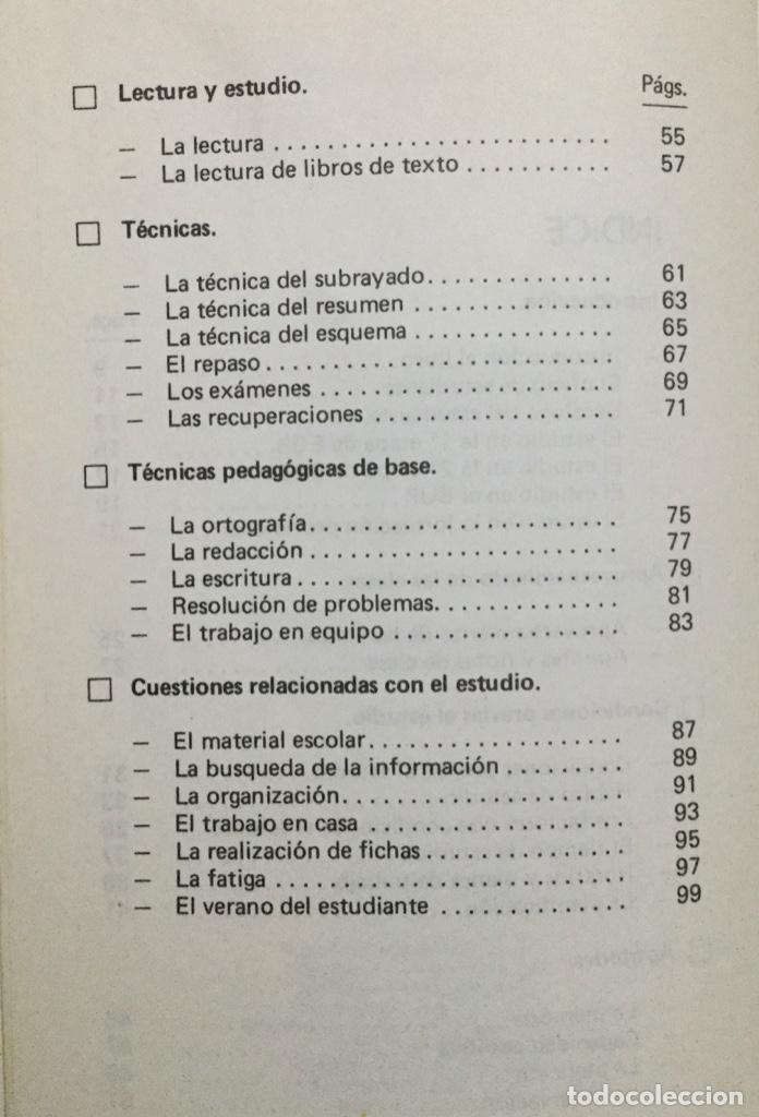 Libros: Aprender a estudiar. Senador Pallero. REF: AX801 - Foto 3