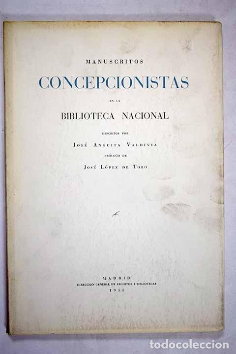 Libros: Manuscritos concepcionistas en la Biblioteca Nacional - Foto 1