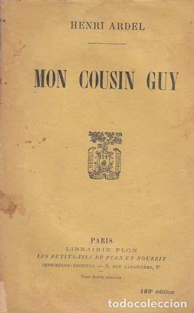 Libros: Mon cousin Guy - Ardel, Henri - Foto 1
