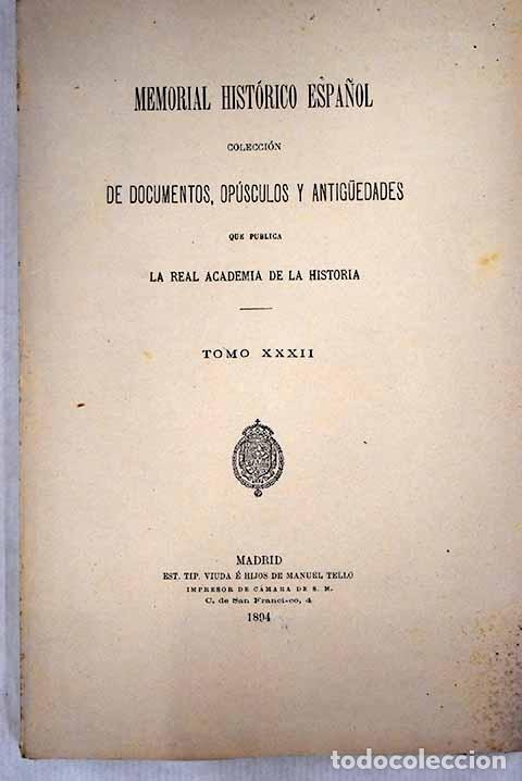 Libros: Memorial hist&oacute;rico espa&ntilde;ol: colecci&oacute;n de documentos - Foto 1