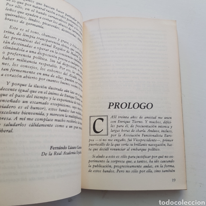 Libros: BANDOS DEL ALCALDE - ENRIQUE TIERNO GALVAN - Foto 4