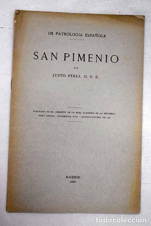 Libros: San Pimenio.- P&eacute;rez, Justo - Foto 1