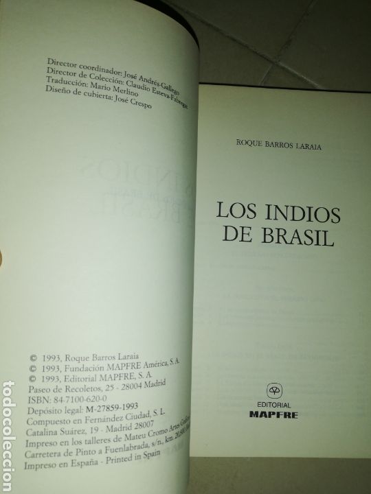 Libros: Los indios de Brasil, Roque Barros Laraia colecci&oacute;n Mapfre 1492 - Foto 4