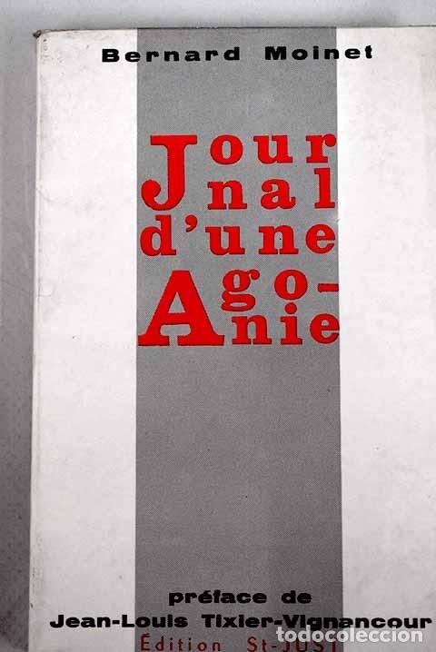 Libros: Journal d une agonie.- Moinet, Bernard - Foto 1