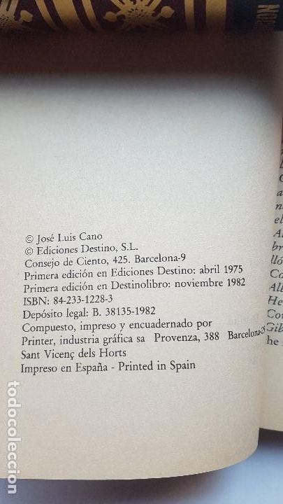 Libros: JOSE LUIS CANO : ANTONIO MACHADO. Destinolibro 1982 - Foto 2
