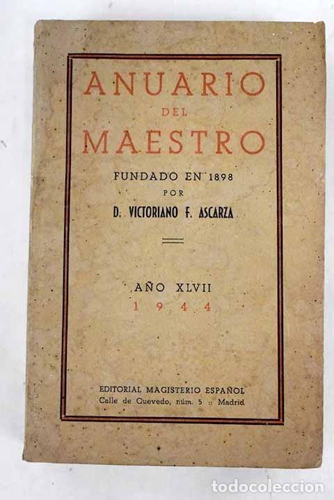 Libros: Anuario del maestro a&ntilde;o 1944 - Foto 1