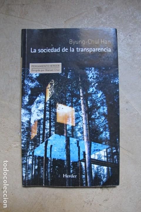 Libros: LA SOCIEDAD DE LA TRANSPARENCIA. BYUNG-CHUL HAN - Foto 1