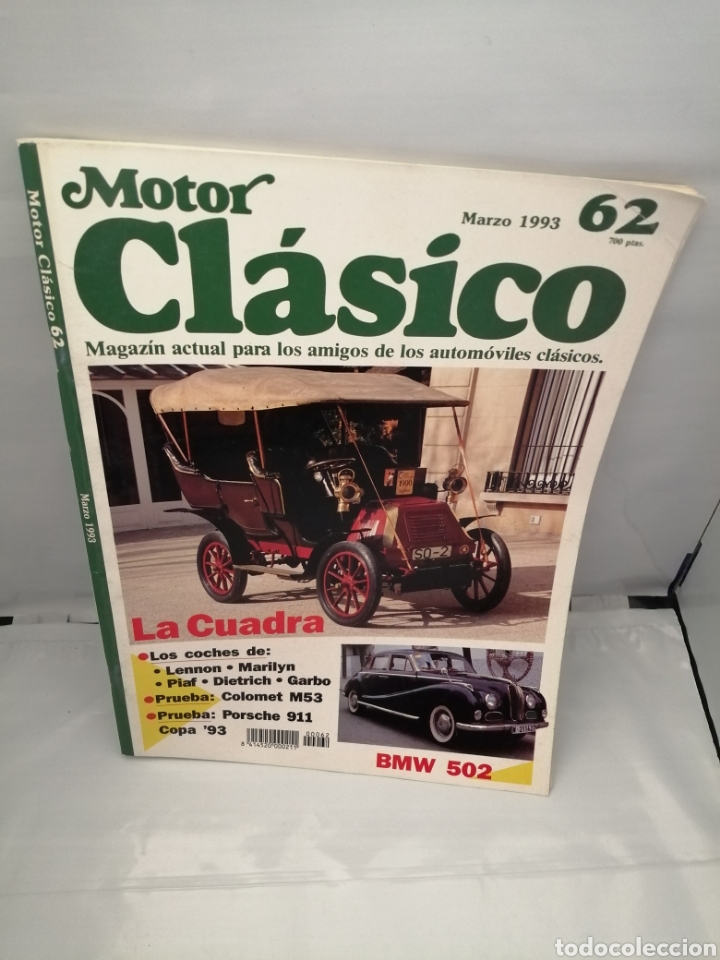 Libros: MOTOR CL&Aacute;SICO, N&ordm; 62, Marzo 1993: Los coches de los famosos (Lennon, Marilyn, Piaf, Dietrich, Garbo