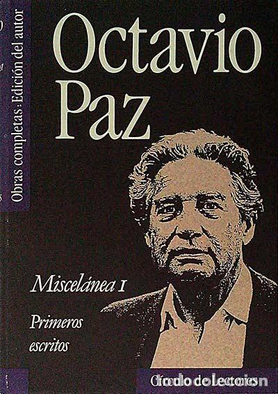 Libros: Miscel&aacute;nea I. Primeros escritos - Octavio Paz - Foto 1