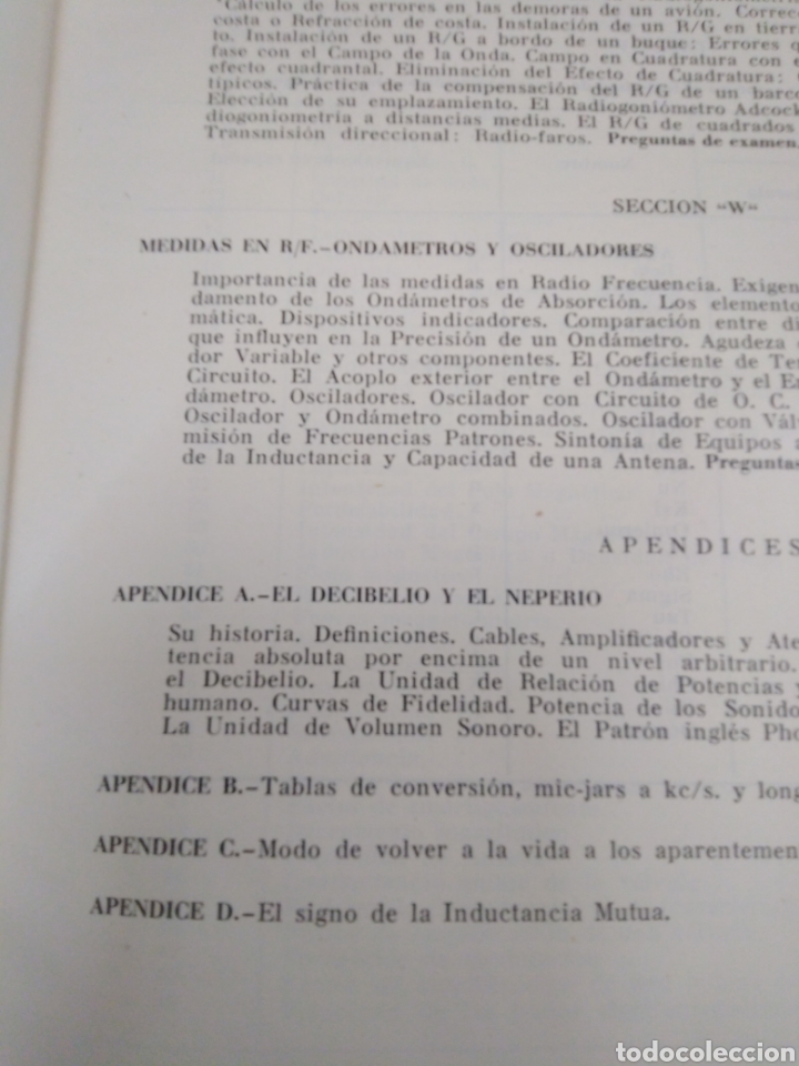 Libros: TEORIA DE LA RADIOCOMUNICACION - BONA, J. de y CAPILLA, A. - Foto 8