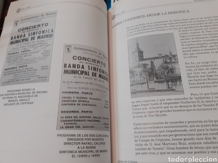 Libros: LA FILARMONICA BEETHOVEN. CAMPO DE CRIPTANA 1850- 2000 - MUSICA. - Foto 7