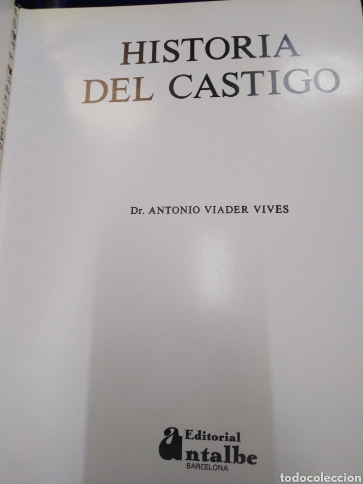 Libros: HISTORIA DEL CASTIGO - VIADER VIVES, A. - Foto 5
