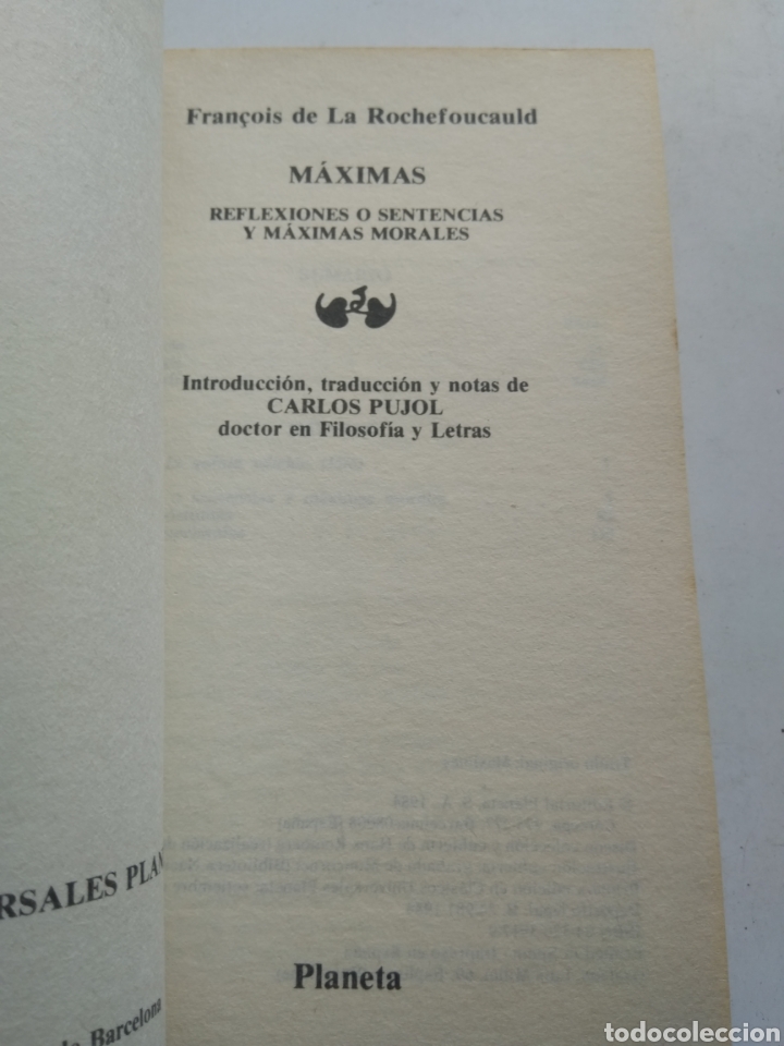 Libros: MAXIMAS/FRAN&Ccedil;OIS DE LA ROCHEFOUCAULD - Foto 2