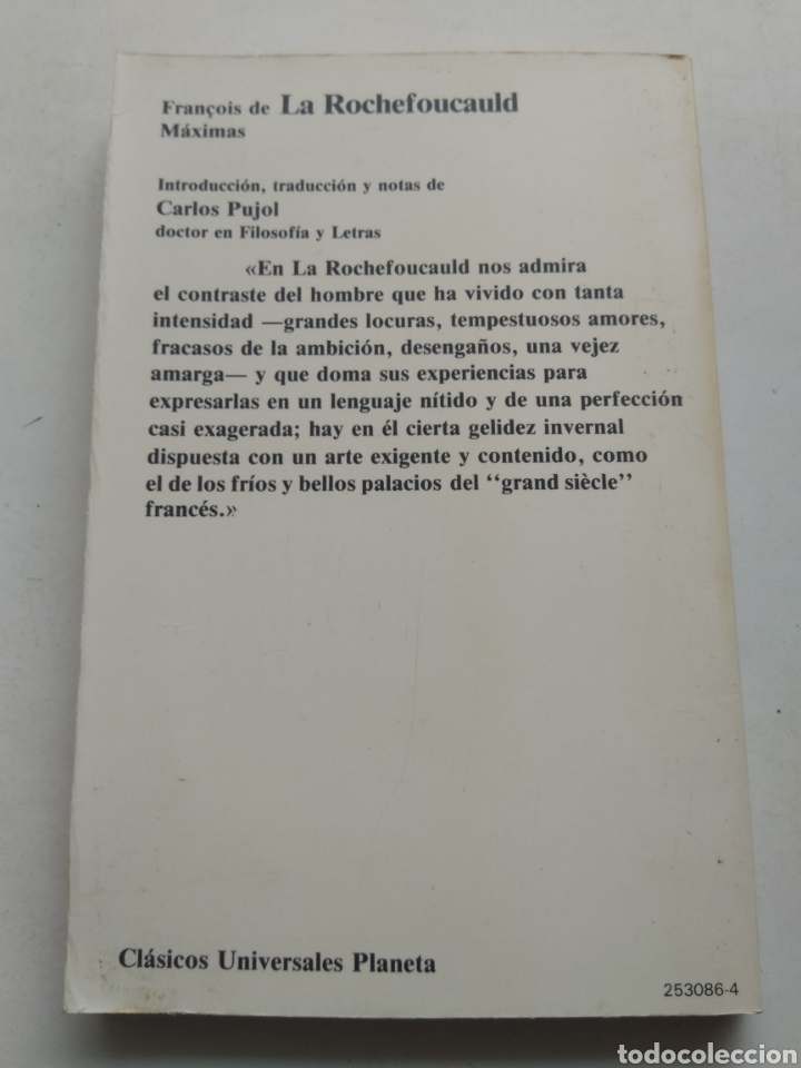 Libros: MAXIMAS/FRAN&Ccedil;OIS DE LA ROCHEFOUCAULD - Foto 3