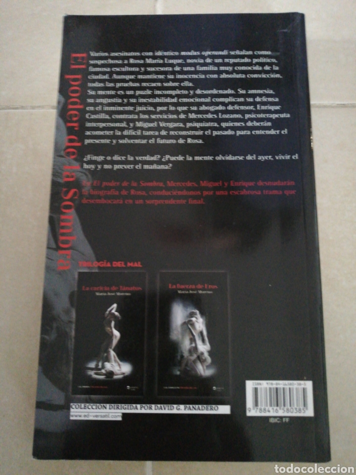 Libros: El poder de la sombra Maria Jos&eacute; Moreno, versatil thriller - Foto 2