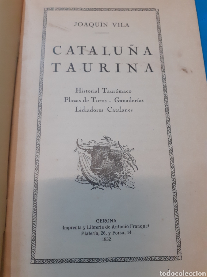 Libros: CATALU&Ntilde;A TAURINA - VILA,Joaqu&iacute;n - Foto 3