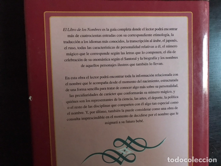 Libros: El Libro de los nombres. Luis Tom&aacute;s Melgar. Libsa - Foto 2