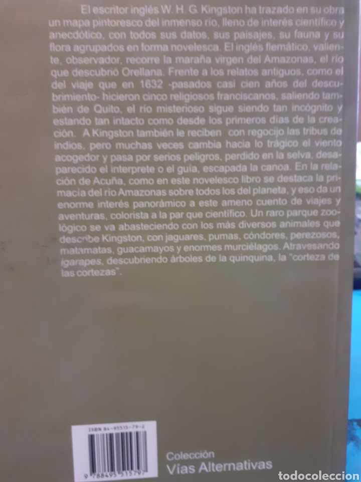 Libros: VIAJE A LO LARGO DEL AMAZONAS - KIINGSTON, W. H. - Foto 2