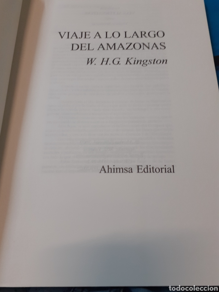 Libros: VIAJE A LO LARGO DEL AMAZONAS - KIINGSTON, W. H. - Foto 4
