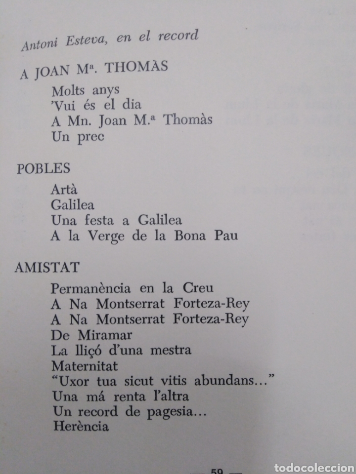 Libros: POESIES - ESTEVA, Antoni. - Foto 4
