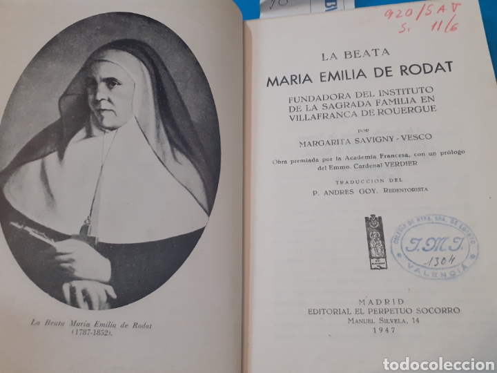 Libri di seconda mano: LA BEATA MARIA EMILIA DE RODAT Y LAS RELIGIOSAS DE LA SAGRADA FAMILIA - SAVIGNY VESCO, Margarita