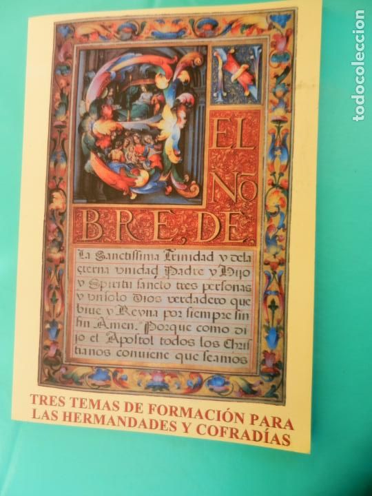 Libros: TRES TEMAS DE FORMACION PARA HERMANDADES Y COFRADIAS , DIOS HORIZONTE DEL HOMBRE I