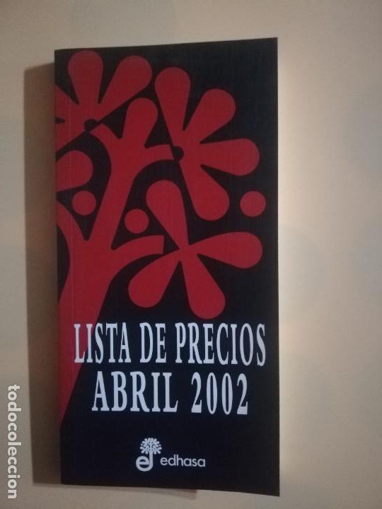 Libros: LISTA DE PRECIOS. ABRIL 2002. EDHASA. - Foto 1