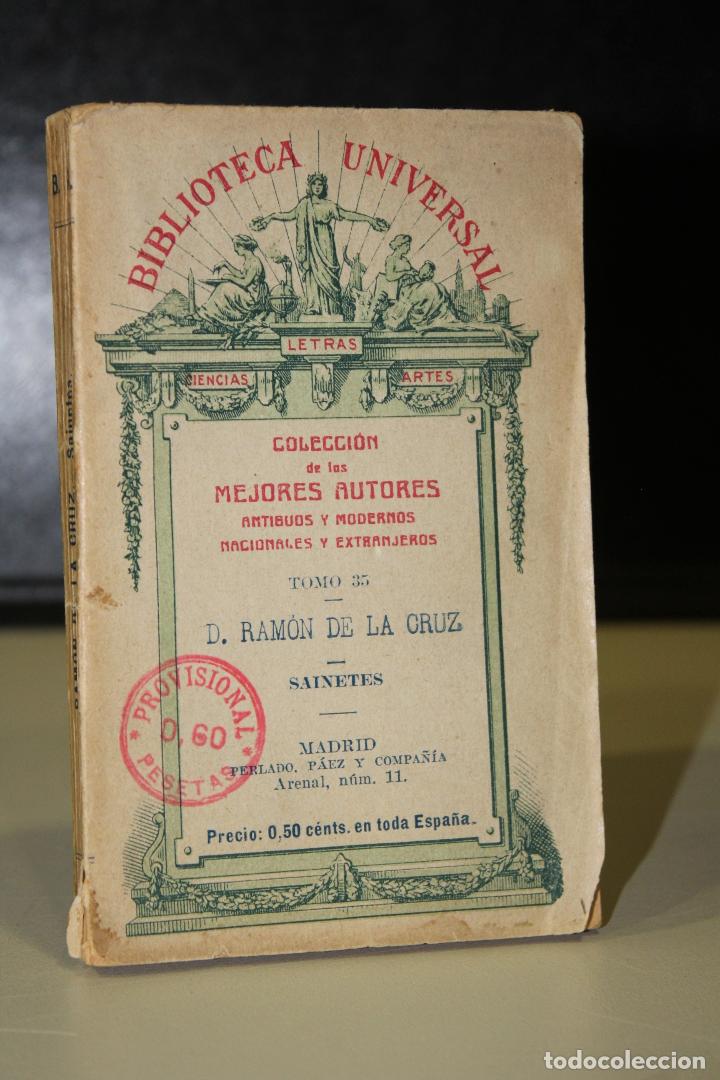 Libros: Biblioteca Universal. Sainetes - Cruz, Ram&oacute;n De La. - Foto 1