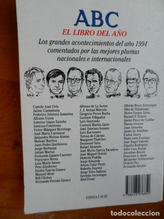 Libros: ABC EL LIBRO DEL A&Ntilde;O - ESPASA CALPE 1994. - Foto 2