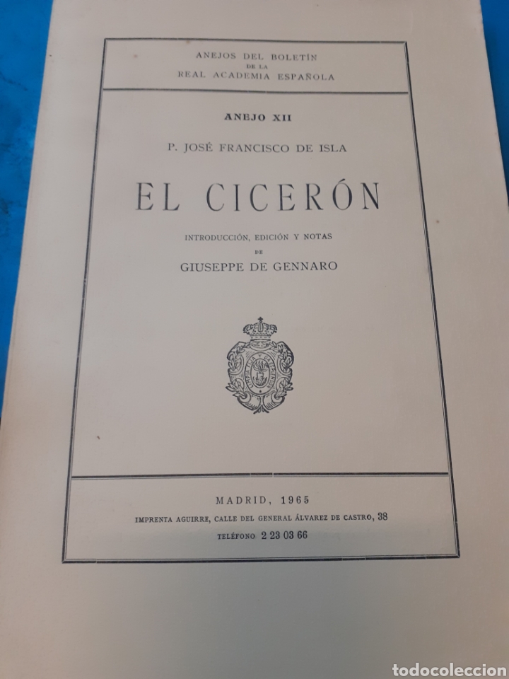 Libros: EL CICERON - ISLA, P. Jos&eacute; F. de - Foto 1